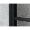 FugaFlow Efficiente Vetro Porte de douche - 90x200cm - cadre lignes extérieur - anti-calcaire - noir mat SW1123562