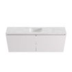 MONDIAZ TURE-DLUX meuble WC 120 cm Cale. EDEN lavabo Opalo position milieu. Avec 1 trou de robinet. SW1104211