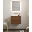 Mondiaz VICA ensemble de meuble de salle de bain - 60cm - meuble sous-vasque repos - 2 tiroirs - lavabo nuage milieu - sans trou de robinet XL version 60cm haut SW1089754