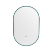 Mondiaz GLOW Miroir de salle de bains - Ovale - 45x90cm - Éclairage LED indirect - Capteur de mouvement - Smag (Vert) SW1105173