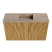 Mondiaz JOYA-DLUX 70cm toiletmeubel - kleur Oak - Wastafel FAYE positie Midden 1 kraangat kleur Saba. SW1424166