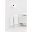 Brabantia MindSet Toilet Accessoiresset - toiletrolhouder - zonder klep - toiletborstelhouder - gesloten - reserverolhouder - mineral fresh white SW1407120