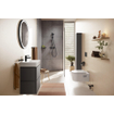 Hansgrohe Xilesa Armoire de salle de bains - 165x40x20cm - 1 porte - charnière à droite - gris ardoise mat SW1413501