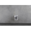 Duravit Karree ensemble balai WC avec verre mat modèle mural chrome SW55122