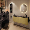 MONDIAZ TURE-DLUX Meuble toilette - 120cm - Oro - EDEN - vasque Lava - position droite - 1 trou de robinet SW1103935