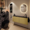 MONDIAZ TURE-DLUX Meuble WC 120cm Oro. Lavabo EDEN Lava position droite. Avec 1 trou de robinet. SW1103935