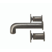 Crosswater Union WastafelKraan inbouw - inclusief inbouwdeel - 3-gats - wandgemonteerd - geborsteld zwart chroom SW968266