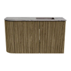 Mondiaz JOYA-DLUX Meuble de toilette 71,6cm - arrondi gauche couleur Dusk - Lavabo FAYE position Droite Sans trou de robinet couleur Sombra. SW1426166