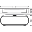 Hansgrohe Wallstoris opbergbakje 25x3.9x10cm Wit mat SW651301