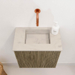 Mondiaz JOYA-DLUX Meuble de toilette 40cm - couleur Dusk - Vasque FAYE position Milieu Sans trou de robinet couleur Opalo. SW1423274