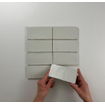 SAMPLE Terravito Galeno wandtegel - 7.5x15cm - 8.5mm - Rechthoek - Lichtgrijs mat SW736342