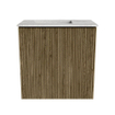 Mondiaz JOYA-DLUX Meuble de toilette 40cm - couleur Dusk - Lavabo FAYE position Gauche Sans trou de robinet couleur Glace. SW1423124