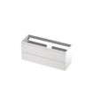 INK Wastafelonderkast - 120x40x52cm - 2 lades - greeploos - MDF lak - Mat wit SB1241030