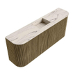 Mondiaz JOYA-DLUX Meuble de salle de bains 103.2cm - arrondis gauche et droite couleur Dusk - Vasque FAYE position Milieu Sans trou de robinet couleur Nata SW1425948