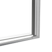FugaFlow Eccelente Vetro Cabine de Douche - 100x140x200cm - charnières - poignée de porte - barre de stabilisation - plat - verre de sécurité clair - Acier Inoxydable PVD (Acier Inoxydable) SW1222617