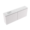 MONDIAZ TURE-DLUX Meuble de WC 120 cm Cale. EDEN lavabo Opalo position gauche. Sans trou de robinet. SW1104235