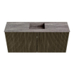 Mondiaz JOYA-DLUX 90cm meuble de salle de bains - couleur Shadow - Vasque FAYE position Milieu 1 trou de robinet couleur Oza. SW1425038