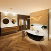 MONDIAZ HOLM Baignoire îlot - 180x85cm - Urban/talc SW491603