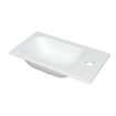 INK Enter Lavabo compact - 40x22x1cm - 1 trou de robinet - polystone blanc mat SW693052