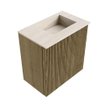 Mondiaz JOYA-DLUX 40cm toiletmeubel - kleur Dusk - Wastafel FAYE positie Rechts 1 kraangat kleur Meli. SW1425800