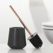 Sealskin Conical brosse WC 12.3x39x12.3cm porcelaine noir SW94588