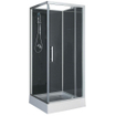Xellanz Domino cabine de douche complète 80x80x210 alu mat verre 5mm SW333877