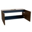 Mondiaz JOYA-DLUX 100cm meuble de salle de bains - couleur Walnut - Vasque FAYE position Milieu Sans trou de robinet couleur Saba. SW1424659