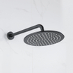Fortifura Calvi Hoofddouche - 25cm - rond - 6mm - zwart mat TWEEDEKANS OUT12882