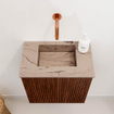 Mondiaz JOYA-DLUX Meuble de salle de bains 40cm - couleur Ruby - Lavabo FAYE position Milieu Sans trou de robinet couleur Arena SW1425255