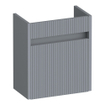 BRAUER Adore Wavy meuble sous-lavabo pour fontaine - 40x45x22cm - avec 1 porte sans poignée ouvrant à gauche gris mat SW1198469