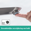 Hansgrohe Talis e 1-gr wastafelmkr 240 zo/afvoer brushed black chr SW528827