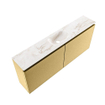 MONDIAZ TURE-DLUX Meuble toilette - 120cm - Oro - EDEN - vasque Frappe - position centrale - 1 trou de robinet SW1102934