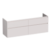 BRAUER Delight wastafelonderkast - 140x46x60cm - 4 softclose lades - greeploos - 2 sifon uitsparingen - mat zand SW1199333