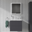 Duravit Me by starck lavabo-meuble 63x49cm 1 trou de robinet avec trop-plein blanc SW88247