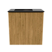 Mondiaz JOYA 40cm toiletmeubel - kleur Oak - Wastafel FAYE positie Links Zonder kraangat kleur Urban. SW1421157