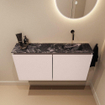 MONDIAZ TURE-DLUX Meuble toilette - 100cm - Rosee - EDEN - vasque Lava - position droite - sans trou de robinet SW1104012