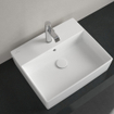 Villeroy & Boch Memento 2.0 Lavabo à poser 50x42cm avec 1 trou pour robinetterie ceramic+ avec trop plein blanc SW106546