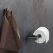 Geesa Shift Toiletrolhouder zonder klep Zwart metaal geborsteld (rechts) SW641448