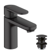 Hansgrohe Vernis Blend Mitigeur de lavabo - 10cm - monocommande - CoolStart - avec bonde - noir mat SW1174280