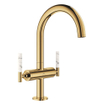 Grohe Atrio private collection Mitigeur lavabo L size sans boutons cool sunrise (or) SW929945