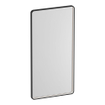 Brauer Sapphire Miroir - 120x60x4.5cm - rectangulaire arrondi - cadre en noir mat - éclairage LED direct réglable - télécommande SW1203746