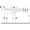 Duravit D-Neo lavabo avec WonderGliss 100,5x48x17cm 1 trou de robinet rectangulaire Céramique Blanc SW640531