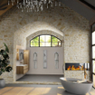 Mondiaz Aivy ensemble meuble de salle de bains - 120x45x50cm - 0 trous de robinet - 1 vasque talc Solid Surface - Droite - 2 tiroirs - Avec armoire de toilette - Mélamine Chai SW892257