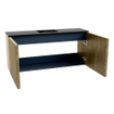 Mondiaz JOYA 90cm meuble de toilette - couleur Dusk - Vasque FAYE position Milieu Sans trou de robinet couleur Urban SW1421647