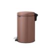 Brabantia NewIcon Poubelle à pédale - 12 litres - seau intérieur en plastique - satin taupe SW1026528