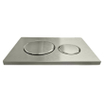 Geberit Sigma20 bedieningsplaat - 2-toets spoeling - ronde knoppen - geborsteld rvs OUTLETSTORE STORE43061
