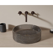 Riho Glamour Vasque à poser - 35.5x35.5x11cm - verre - Smoke (gris) SW1185430