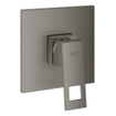 Grohe Eurocube Inbouwthermostaat - 1 knop - zonder omstel - brushed hard graphite SW523743