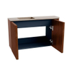 Mondiaz JOYA-DLUX 71.6cm toiletmeubel - ronding rechts kleur Ruby - Wastafel FAYE positie Links Zonder kraangat kleur Saba. SW1425616
