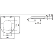 Laufen Pro abattant de WC 45x38x5.5cm avec couvercle avec mécanisme de frein de chute système amovible duroplast blanc 0080349